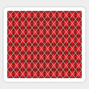 Tartan Piece Christmas Pattern Sticker